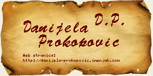 Danijela Prokopović vizit kartica